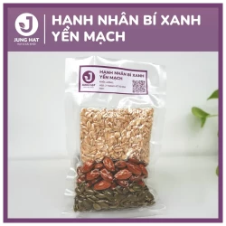 Hạt nấu sữa - GÓI HẠT DINH DƯỠNG làm sữa HẠNH NHÂN BÍ XANH YẾN MẠCH - Cao cấp | JUNG HẠT