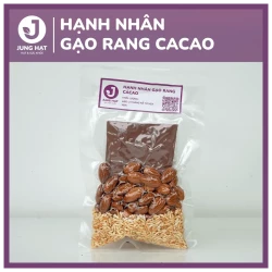 Hạt nấu sữa - GÓI HẠT DINH DƯỠNG làm sữa HẠNH NHÂN GẠO RANG CACAO - Cao cấp | JUNG HẠT