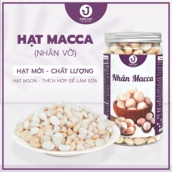 Nhân hạt Macca vỡ đôi SIZE VỪA (23-27mm) JUNG HẠT - LÀM SỮA HẠT NGON, ĂN LIỀN TIỆN LỢI