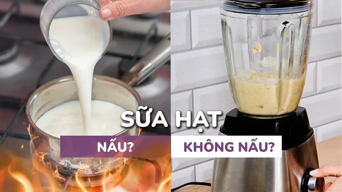 Sữa hạt NẤU hay KHÔNG NẤU? Làm sữa hạt như thế nào để dinh dưỡng hơn?